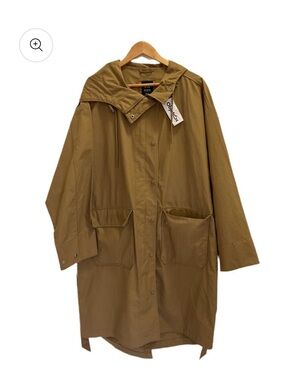 GAP Olive Brown Hooded Raincoat Jacket